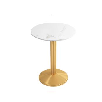 360Home Gastronomiemöbel Esszimmertisch Esstisch Küchentisch für Esszimmer Wohnzimmer tisch Keramik weißgold2